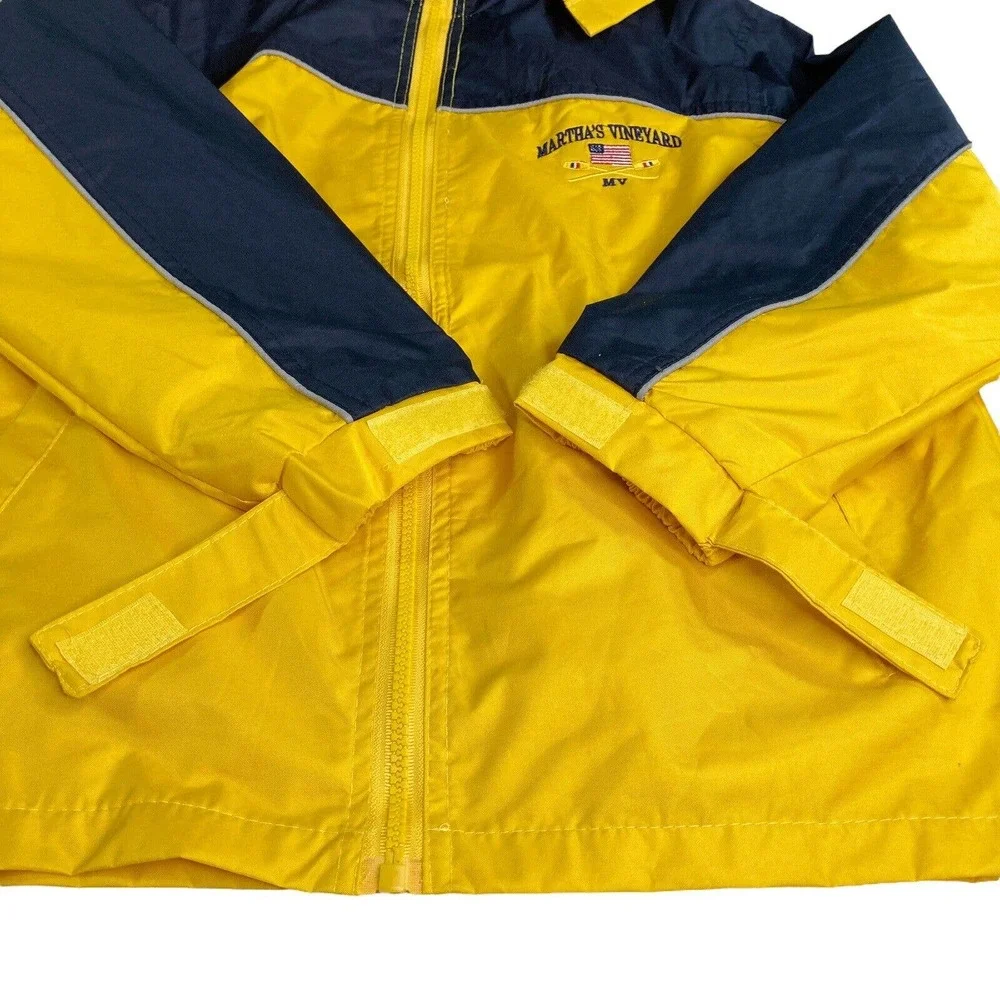 Martha's‎ Vineyard Youth Sz XXL Windbreaker Rain Jacket Hooded Full Zip Pockets